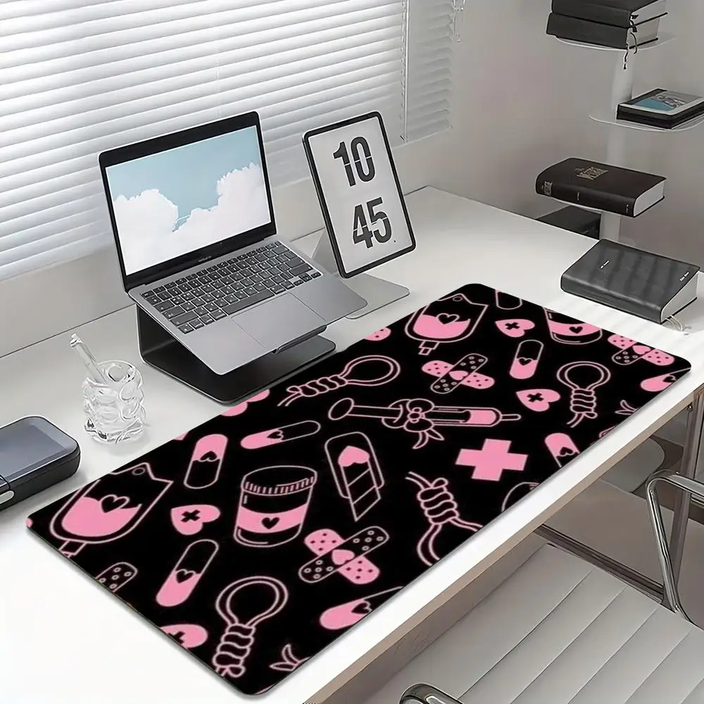 Kawaii Pembe Tıbbi Desenli Oyu - Desk Setup Pc And Laptop incelemesi ve fiyatı
